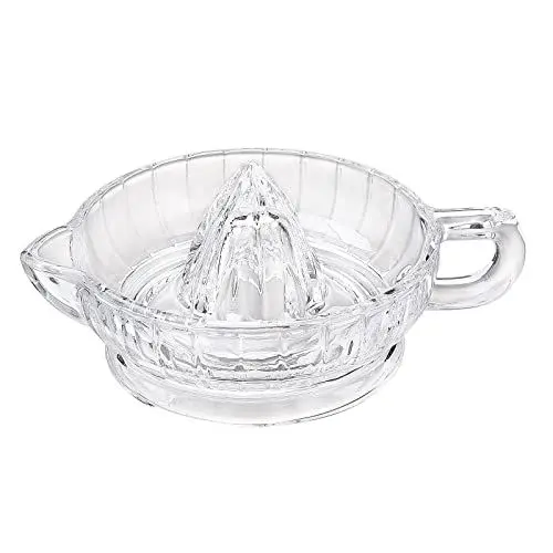 Produktbild: Zitronenpresse aus Glas, Zitruspresse mit Griff und Ausgießer, Manuelle Limettenpresse, Tragbare, Durchsichtige Handpresse, Entsafter für Zitronen-Limetten-Heimküchen-Bar-Gadget(#1)