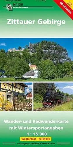 Produktbild: Zittauer Gebirge: Wander- und Radwanderkarte mit Wintersportangaben 1 : 15 000 wetterfest - reißfest