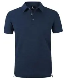 Produktbild: zitysport Poloshirt Kurzarm Herren Regular Fit Golf Shirt Schnelltrocknen Atmungsaktives Polohemd Herren Knitterfrei Outdoor Shirt Männer Sport Polo T-Shirts(Marineblau-L)
