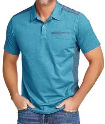 Produktbild: zitysport Poloshirt Kurzarm Herren Regular Fit Golf Shirt Schnelltrocknen Atmungsaktives Polohemd Herren Knitterfrei Outdoor Shirt Männer Sport Polo T-Shirts mit Brusttasche(Grüner See-3XL)