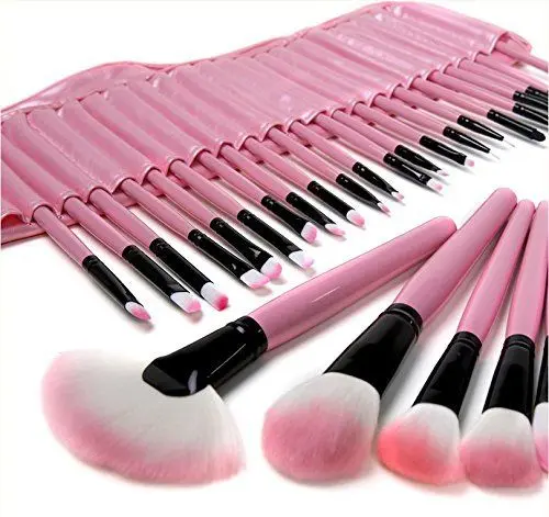 Produktbild: ZJchao 32 Pink Pinsel MAKE UP Kosmetik Profi Schatten 18 Stiftung Puder Blush, Make Up Pinsel Set, Professionelles Schminkpinsel Kosmetikpinsel Lidschatten Gesichtspinsel Eyeliner