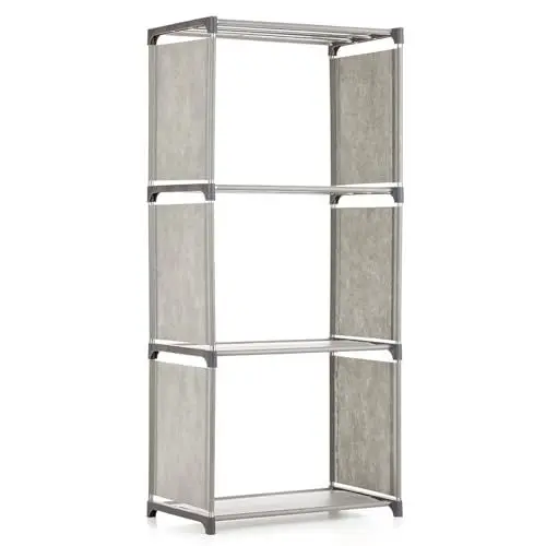 Produktbild: Yinhing Bücherregal, Regale für Wohnzimmer, Hohes Bücherregal, Lagerregale, Büroregale für Schlafzimmer, Wohnzimmer, Heimbüro (4-Regal)