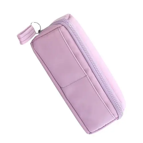 Produktbild: Federmäppchen mit Breiterem und Dickerem Handdesign. Federmäppchen mit Großem Fassungsvermögen für die Praktische und Zuverlässige Aufbewahrung von Schreibwaren (PURPLE)