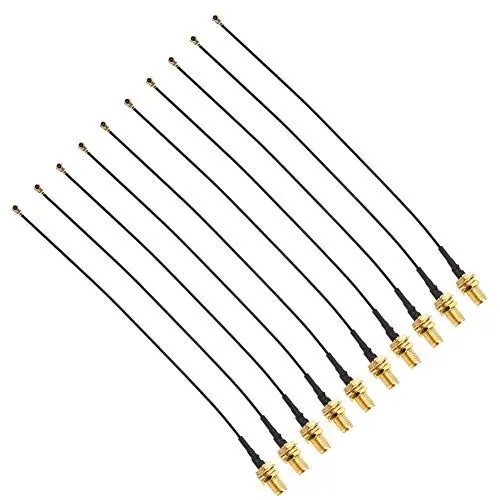 Produktbild: HF-Überbrückungskabel, SMA auf IPX (U.FL)-Verlängerung, 10 Stück 15 cm Lange Einspeisungen und Jumper für Gesichtserkennungsmodul, Schnelle Zählung, Hohe Präzision, Gute