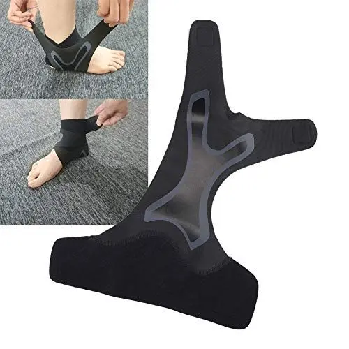 Produktbild: ZJchao Knöchelbandage, verstellbare Knöchelbandage, Knöchelbandage für Knöchel, Achillessehnen-Bandage, mit Knöchelstütze, für (schwarz)