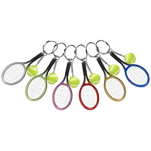 Produktbild: ANGGREK Mini-Tennisschläger-Schlüsselanhänger, Exquisiter Taschenanhänger, Leichtes für Freunde, Gepäck für die Tasche