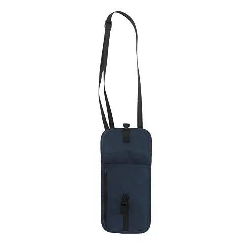 Produktbild: ZJchao Reisepasshülle für Reisen, Nylon-Reisepassbrieftasche mit Verstellbarem Schultergurt, Reisebrieftasche für Bargeld, Kreditkarten (Blue)
