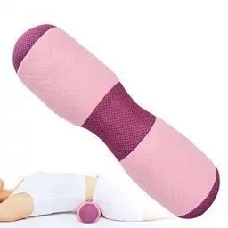 Produktbild: ZJchao Yoga Taillenkissen, Belüftung Gesundes atmungsaktives Trocknen Yoga Lendenkissen,Yoga Rolle mit Dinkelfüllung Waschbarer Bezug aus Baumwolle Yoga Bolster Rolle für Restorative Yoga