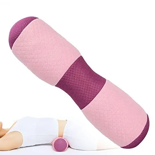 Produktbild: ZJchao Yoga Taillenkissen, Belüftung Gesundes atmungsaktives Trocknen Yoga Lendenkissen,Yoga Rolle mit Dinkelfüllung Waschbarer Bezug aus Baumwolle Yoga Bolster Rolle für Restorative Yoga