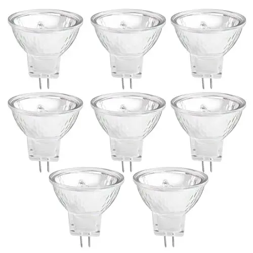 Produktbild: ZJRung 8 Stück MR16 Halogen Leuchtmittel Gu5.3 Halogen Leuchtmittel Dimmbar 35W 12V Halogen Reflektor Leuchtmittel for Halogenstrahler Einbau Schienenbeleuchtung