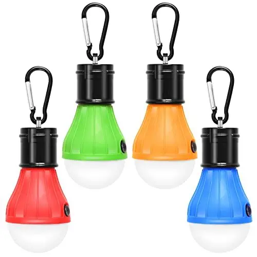 Produktbild: Campinglampe LED ZKCREATION Zelt Licht Wasserdicht Notlicht Indoor und Outdoor Camping und Wandern Angeln Lichter LED tragbare Lichter(4 Stück - Enthält keine Batterie)