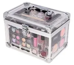 Produktbild: ZMILE COSMETICS Acrylic transparenter Kosmetikkoffer vegane Kosmetik mit Schminke - Make Up Set für unterwegs, zum Reisen und Verschenken