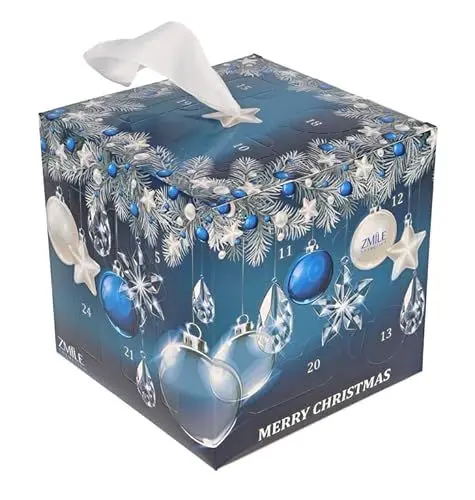 Produktbild: ZMILE COSMETICS Beauty Adventskalender 'Blue Magic' - 24 Überraschungen zum Schminken und Stylen im trendigen Würfel-Adventskalender mit veganer Kosmetik
