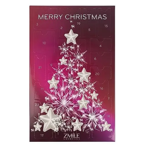 Produktbild: ZMILE COSMETICS Beauty Adventskalender 'Crystal Christmas Tree'- 24 Überraschungen zum Schminken und Stylen im traditionellen Türchen-Adventskalender mit veganer Kosmetik