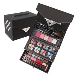 Produktbild: ZMILE COSMETICS Beauty Case Velvety (dark grey) Kosmetikkoffer vegane Kosmetik mit Schminke - Make Up Set für unterwegs, zum Reisen und Verschenken