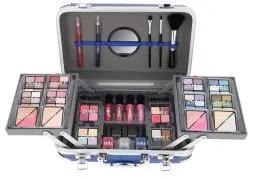 Produktbild: ZMILE COSMETICS Traveller Blue blauer Kosmetikkoffer vegane Kosmetik mit Schminke - Make Up Set für unterwegs, zum Reisen und Verschenken