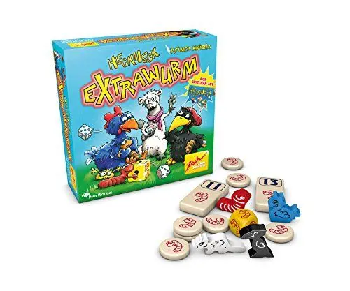 Produktbild: Zoch 601105081 Heckmeck Extrawurm, das Erweiterungsset zum Würfelklassiker (nur spielbar mit Heckmeck am Bratwurmeck), ab 8 Jahren