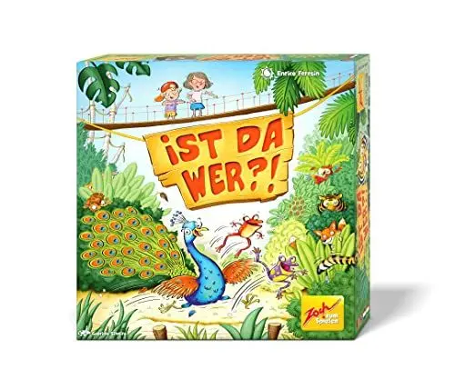 Produktbild: Zoch 601105137 Ist da wer? – Kinderspiel, für 2 bis 4 Spieler – Kombinieren, Reagieren und Farben zuordnen, ab 5 Jahren
