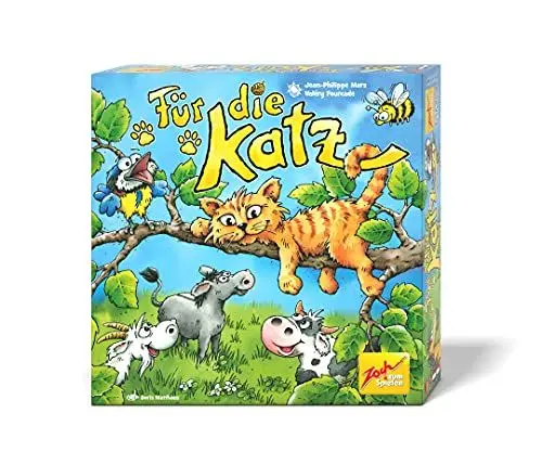 Produktbild: Zoch 601105158 Für die Katz – das lustige Teamwork-Geschicklichkeitsspiel mit verbundenen Augen, 2 bis 5 Spieler, für Kinder ab 4 Jahren