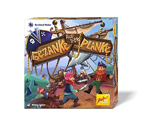 Produktbild: Zoch 601105159 Gezanke auf der Planke – das spannende Piratenspiel, 2 bis 4 Spieler, ideales Familienspiel, für Jungen und Mädchen ab 6 Jahren