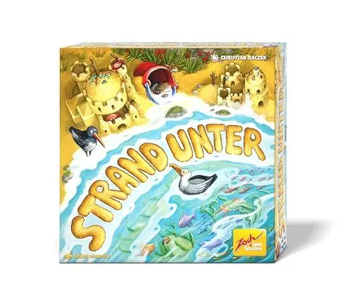 Produktbild: Zoch 601105161 Strand Unter – das spannende Ebbe und Flut Spiel für Sandburgenbauer, 2 bis 4 Spieler, für Kinder ab 8 Jahre