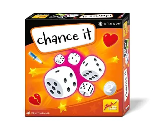 Produktbild: Zoch 601105167 Chance it - Würfelspiel für 3 bis 6 Spieler – Das Zockerspiel für alle die gerne EIN Risiko eingehen, ab 10 Jahren