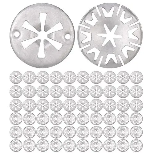 Produktbild: Zocipro 60 Stück Klemmscheiben Hitzeschutzblech,Metall Star lock Sicherungsscheiben, Edelstahl Klemmscheiben zur Befestigung von Clips und Hitzeschildern unter der Haube