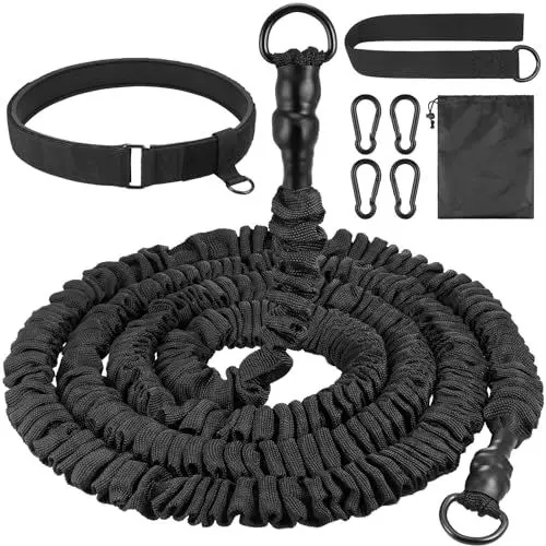 Produktbild: Zocipro Schwimmseil für Pool Erwachsene, Schwimmgurt für Pool 2.5-7.5M Schwimmtrainer mit Gurtband und Verstellbarem Gürtel,Schwimmgürtel Geeignet für Jedes Schwimmbad Ohne Gegenstromanlage