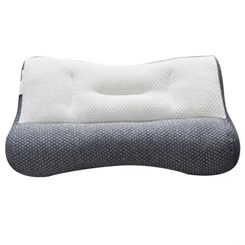 Produktbild: Zoegneer Ergonomisches Nackenkissen, weiches und atmungsaktives Kissen, repariert Halswirbel, Anti-Traktionskissen (verdicktes grau)