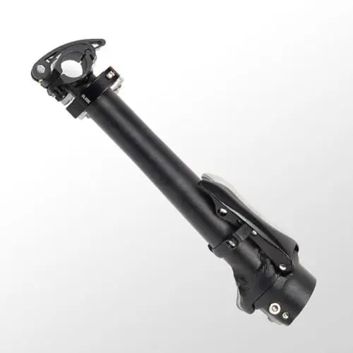 Produktbild: Zoegneer Klappbarer Lenkervorbau aus Aluminiumlegierung, verstellbar, verstellbar, für Schnellspannräder (schwarz zahnlos)