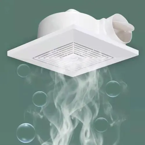 Produktbild: Zoegneer Lüftungsventilator, Kunststoff, vielseitiger Lüftungsventilator für Badezimmer, Küche, Badezimmer, 220 V (6 Zoll)