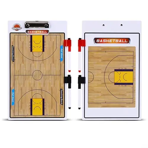 Produktbild: Zoegneer Taktisches Board für Trainer, Sport, Coaching-Board mit PVC-Material für Basketball, Fußball, Volleyball, 40 cm x 24 cm (B), 1219703930