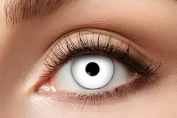 Produktbild: Zoelibat Eyecatcher 84063141-596 - Farbige Kontaktlinsen, 1 Paar, für 12 Monate, weiß, Halloween, Karneval, Fasching
