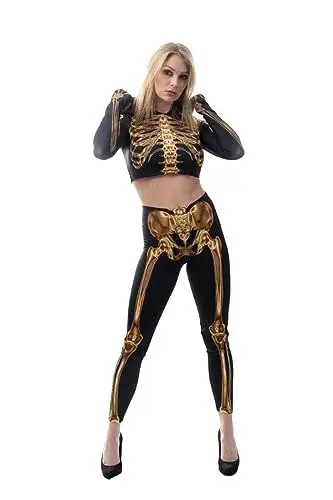 Produktbild: Zölibat - Kostüm Cyborg, Leggings und Top für Erwachsene, Faschingskostüm für Karneval und Halloween