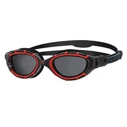 Produktbild: Zoggs Unisex Flex Smaller Fit Schwimmbrillen, Red/Black/Smoke Polarized, S
