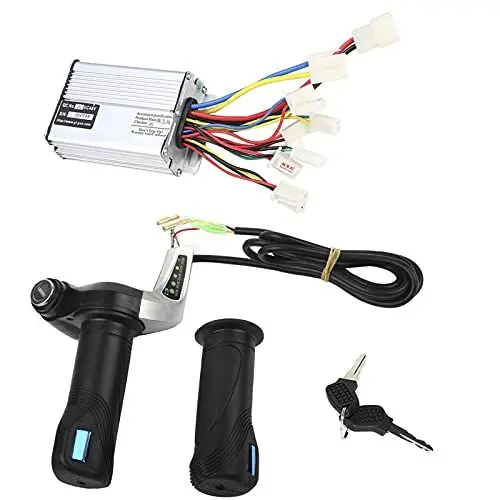 Produktbild: Zohisin 1600w e Umrüstsatz Qualitätsgarantie 28. 0×19. 0×7. 0 48 V 1000 W Motor, gebürsteter Box-Controller mit Gas-Schwenkgriff-Zubehör, 1000 W E-Scooter-Motor