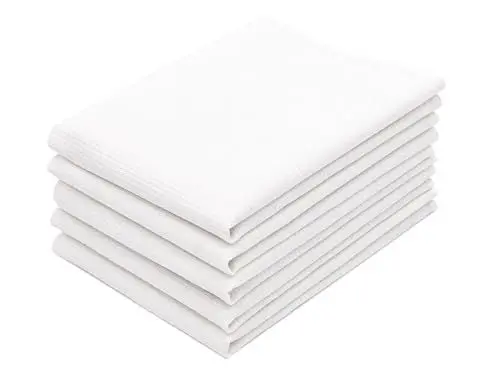 Produktbild: ZOLLNER 5er Set Geschirrtücher - Baumwolle in 50x75 cm - weiche und langlebige Küchentücher - waschbar bis 95°C – in weiß - Gastronomiequalität - Oeko Tex® Zertifiziert