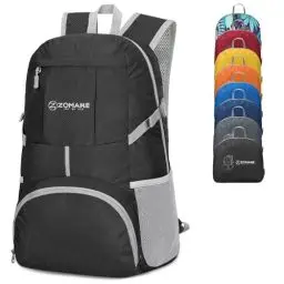 Produktbild: ZOMAKE 35L Leicht Faltbarer Rucksack - Packbare Backpacks,Kleiner Faltbar Rucksäcke Wanderrucksack Wasserdicht für Damen Herren Outdoor Wandern(Schwarz)