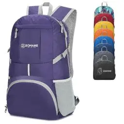 Produktbild: ZOMAKE 35L Leicht Faltbarer Rucksack - Packbare Backpacks,Kleiner Faltbar Rucksäcke Wanderrucksack Wasserdicht für Damen Herren Outdoor Wandern(Violett)