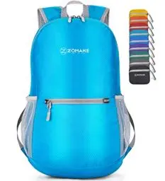 Produktbild: ZOMAKE Ultraleicht Faltbarer Rucksack - Packbare Backpacks 20L,Kleiner Faltbar Rucksäcke Wanderrucksack Wasserdicht für Damen Herren Outdoor Wandern(Hellblau)