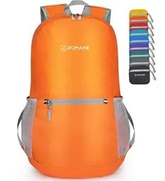 Produktbild: ZOMAKE Ultraleicht Faltbarer Rucksack - Packbare Backpacks 20L,Kleiner Faltbar Rucksäcke Wanderrucksack Wasserdicht für Damen Herren Outdoor Wandern(Orange)