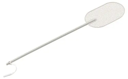 Produktbild: Zone Denmark Singles Fliegenklatsche, Mückenschläger, Mückenklatsche, Fliegenabwehr, Klatsche für Fliegen, Mücken, Insekten, mit Schnur zum Aufhängen, 54 x 10,3 x 0,2 cm, Warm Grey (Grau)