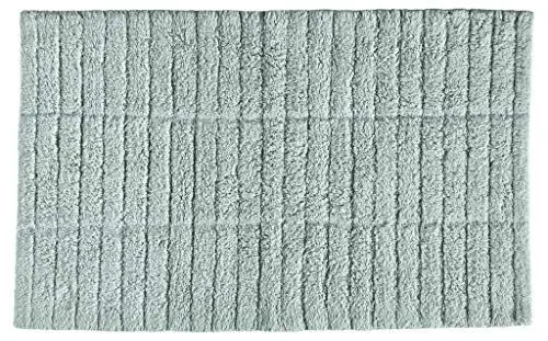 Produktbild: Zone Denmark Tiles Badematte, Badteppich aus Baumwolle, 80 x 50 cm, Staubgrün