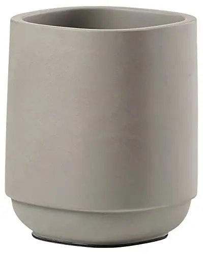 Produktbild: Zone Denmark Time Zahnputzbecher, Zahnbürstenhalter fürs Badezimmer, Durchm. 8 cm, Höhe 9,8 cm, Concrete