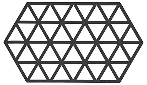 Produktbild: Zone Denmark, Triangles Topfuntersetzer/Untersetzer für Auflauf-/Ofenformen, Silikon, 24 x 14 cm, schwarz