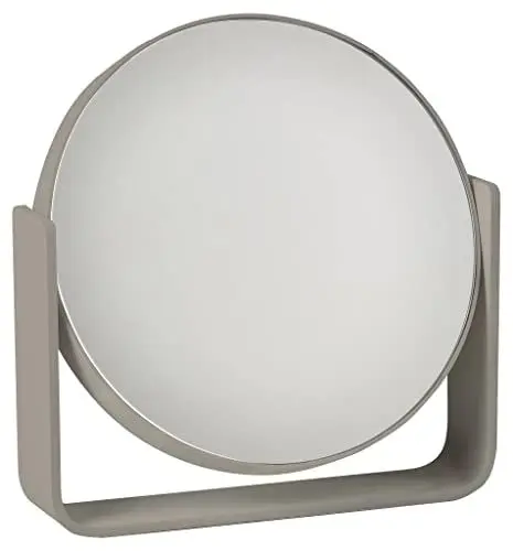 Produktbild: Zone Denmark Ume Tischspiegel, Kosmetikspiegel mit Vergrößerung 5-Fach, Durchm. 19 cm, Höhe 19,5 cm, Taupe