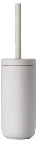 Produktbild: Zone Denmark Ume Toilettenbürste, WC Bürste, Klobürste in Schönem Dänischem Design, aus Steinzeug mit Soft Touch-Beschichtung, Durchm. 10 cm, Höhe 38,7 cm, Soft Grey (Hellgrau)