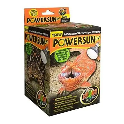 Produktbild: Zoo Med PUV-10E PowerSun UV Lampe für Reptilien 160 Watt