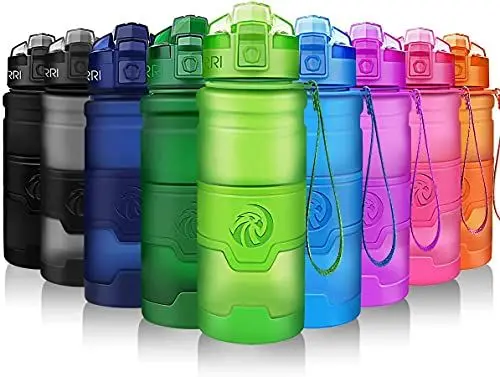 Produktbild: ZORRI Sport Wasserflasche-Trinkflasche Bpa Frei Sportflasche, Grün, Gr.- 400ml-14oz