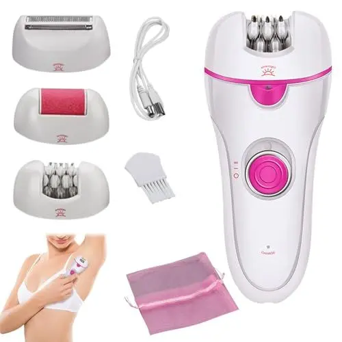 Produktbild: ZOYDP Epilierer Damen Gesicht, 3 in 1 Epilator Damen, Gesichtsepilierer Damen mit Led-Licht, Haarentfernung Gesicht Damen, Epiliergerät Damen, Epilierer Damen Kabellos für Achselhöhle Bikini Bein